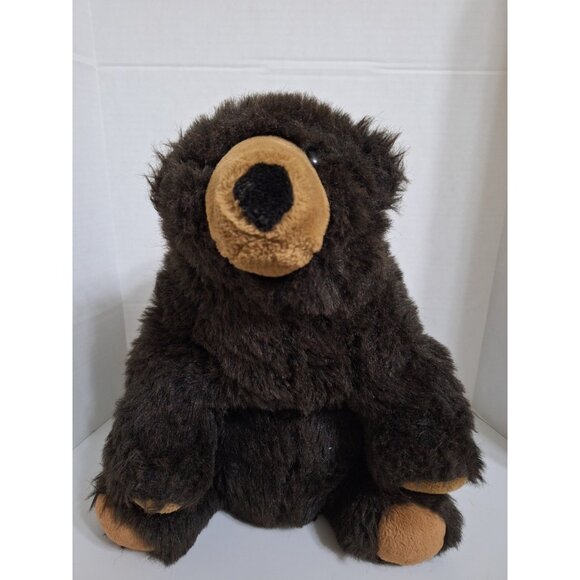 The Westcliff Collection 18” Vintage Dark Brown Plush Bear Stuffed Animal Toy - Picture 1 of 8